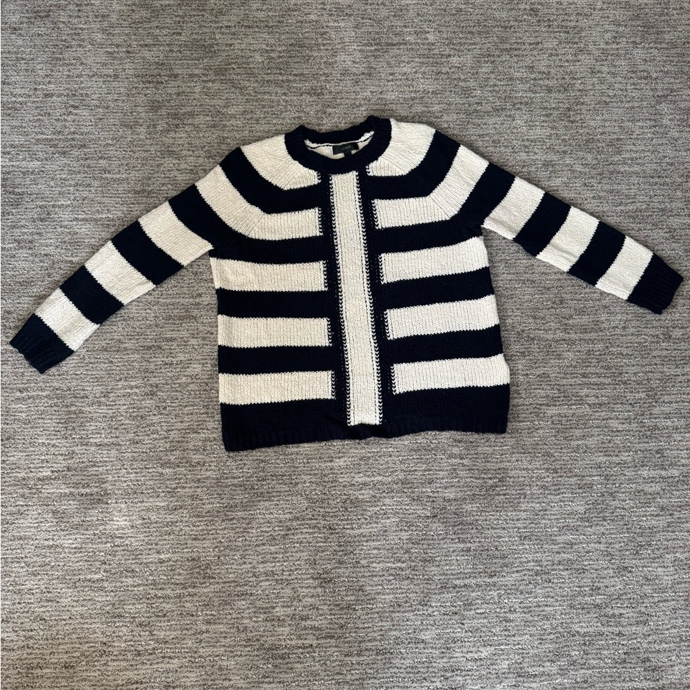 J crew cotton linen blend sweater sz S. Great for all seasons .